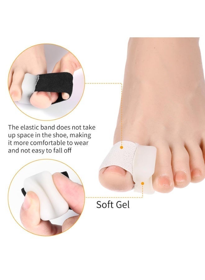 ٨ قطع من فواصل أصابع القدم الجل، مصححة لأصابع القدم، موسع سيليكون لعلاج أورام إبهام القدم وتداخل أصابع القدم، أدوات تجميل الأظافر للرجال والنساء - Image 5